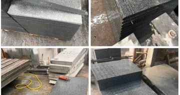 河池 芝麻黑地铺石材