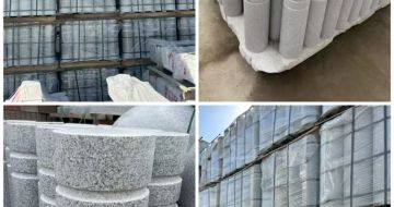 河池 芝麻白花岗岩挡车柱、隔离柱多少钱