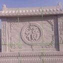 河池 芝麻白花岗岩屏风，照壁，影壁