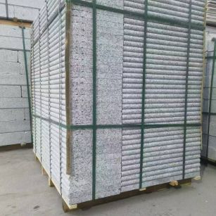 河池 芙蓉白3公分厚磨圆边、拉槽，楼梯踏步