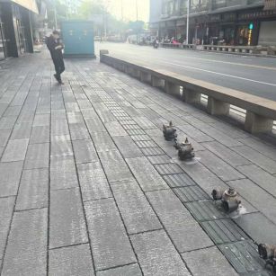 河池仿古石铺装效果