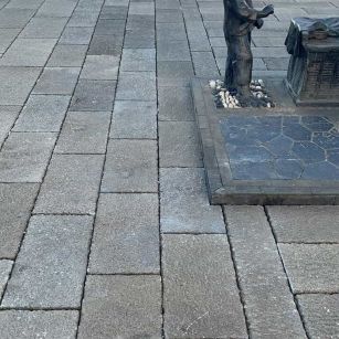 河池仿古石铺装效果