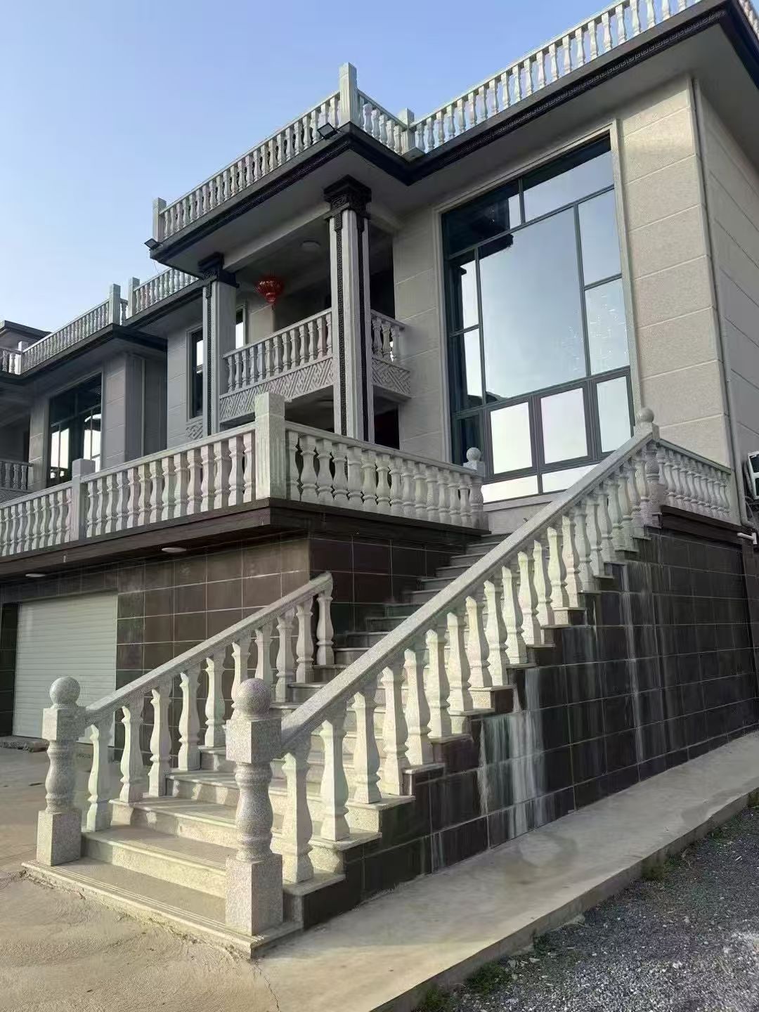 河池 芝麻白别墅阳台栏杆，楼梯栏杆