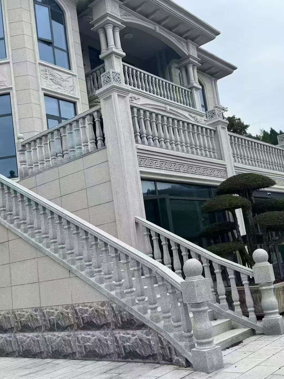 河池 芝麻白别墅，栏杆