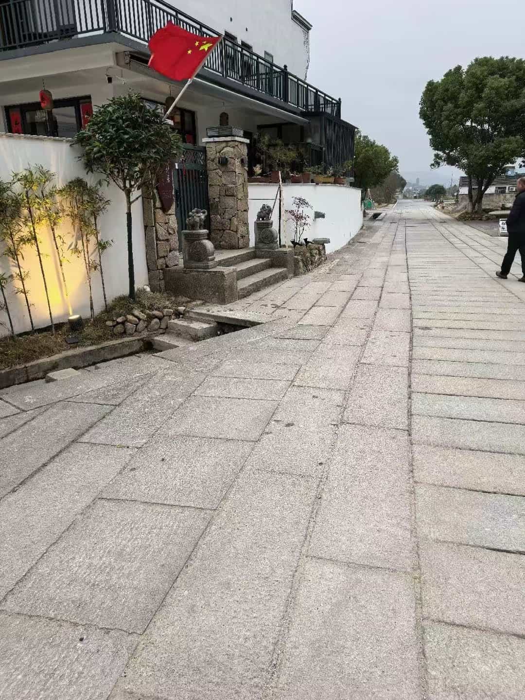 河池仿古石铺装效果