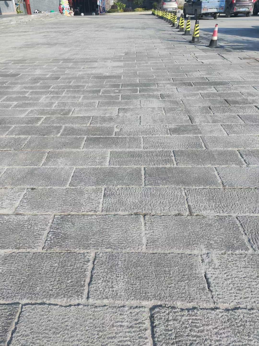 河池仿古石铺装效果