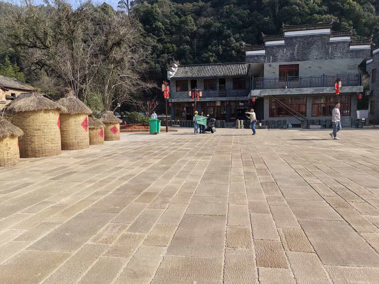 河池仿古石铺装效果