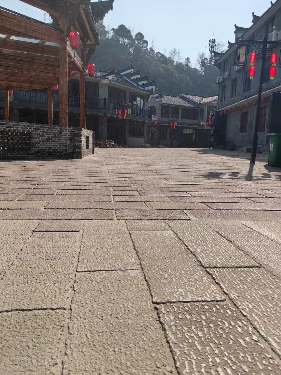 河池仿古石铺装效果