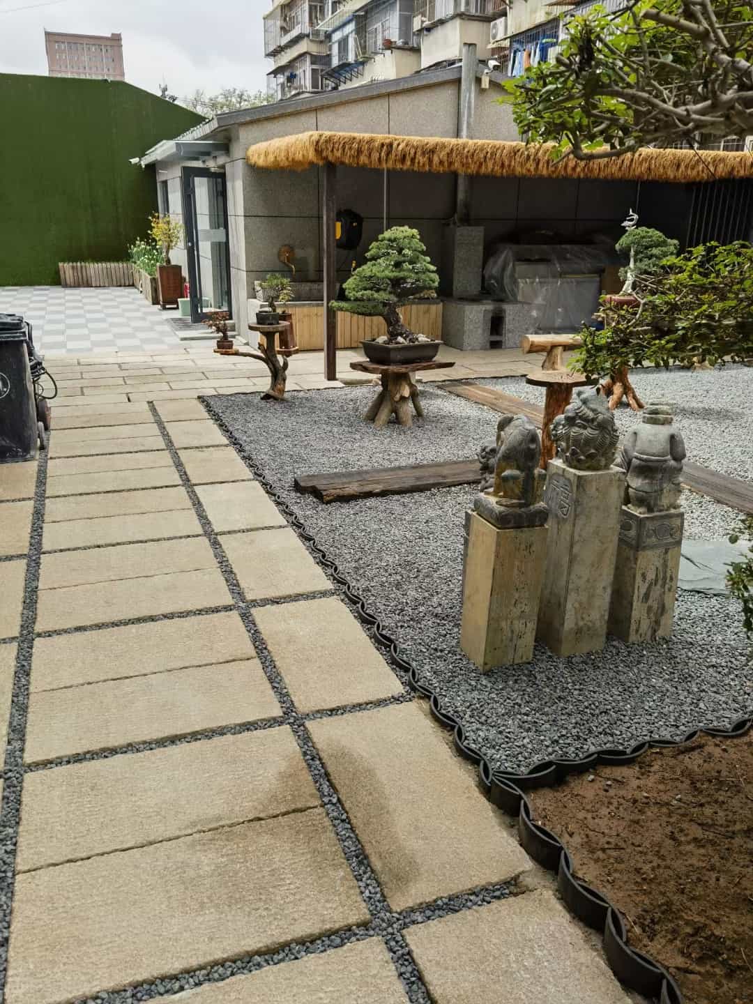河池仿古石铺装效果