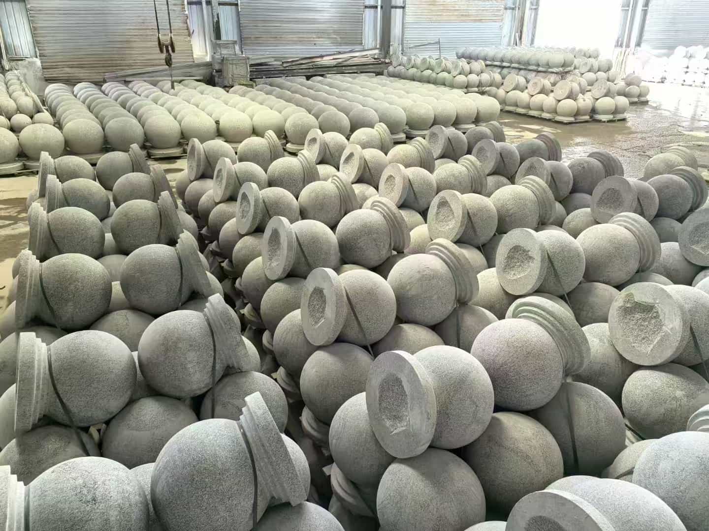 河池石材挡车球
